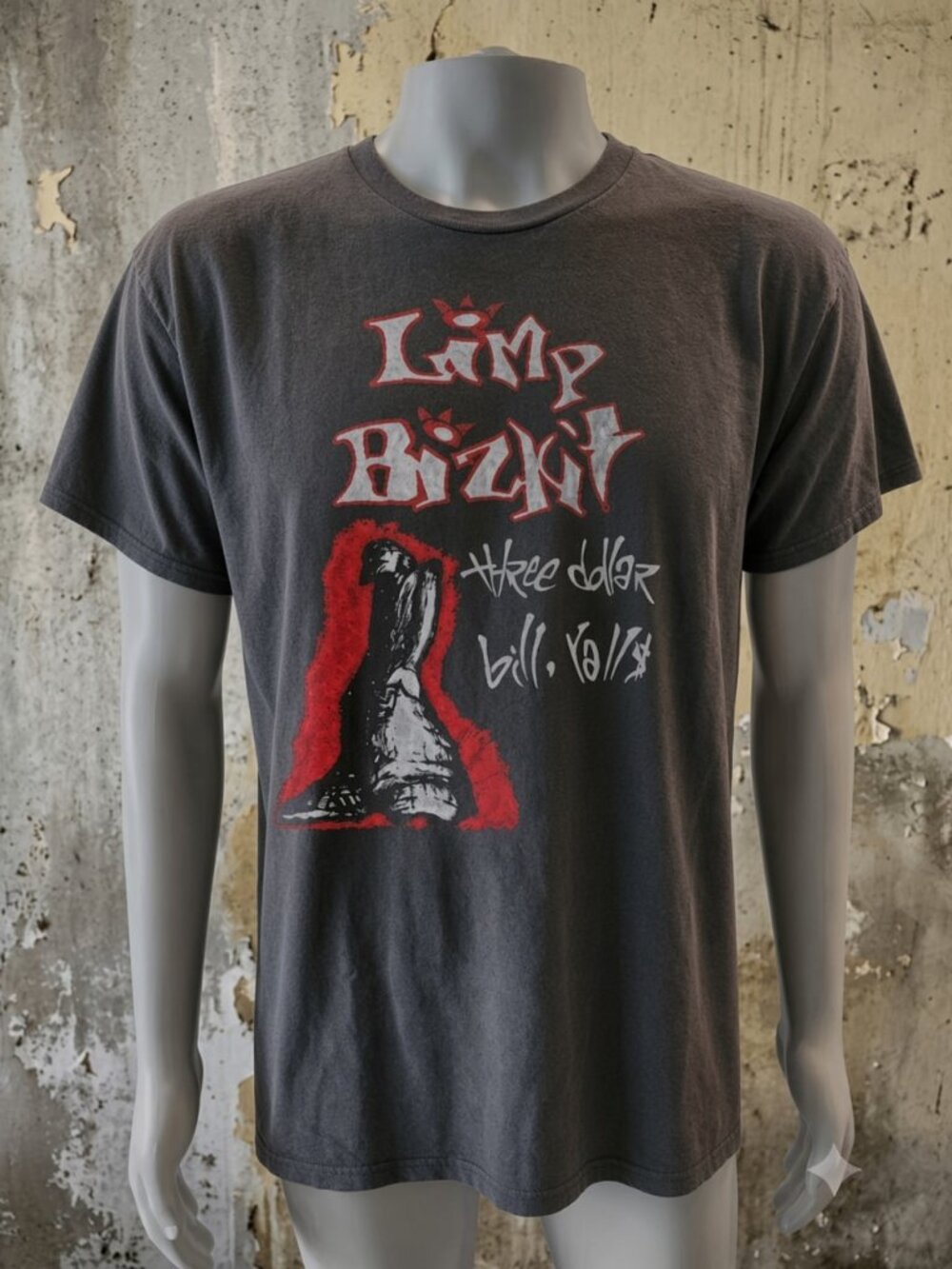 Dark Gray Men's Graphic Tee Boot Print Gildan Cotton